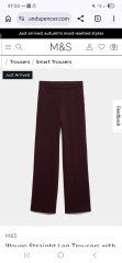 Maroon straight leg trousers when you have a belly?  Can you style this?