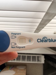 Clear blue skinny line