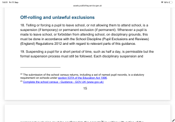 To say my DS cant keep missing school because the school “cant cope”??