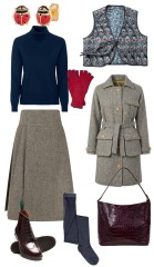 Winter work tops and layers to wear with long skirts