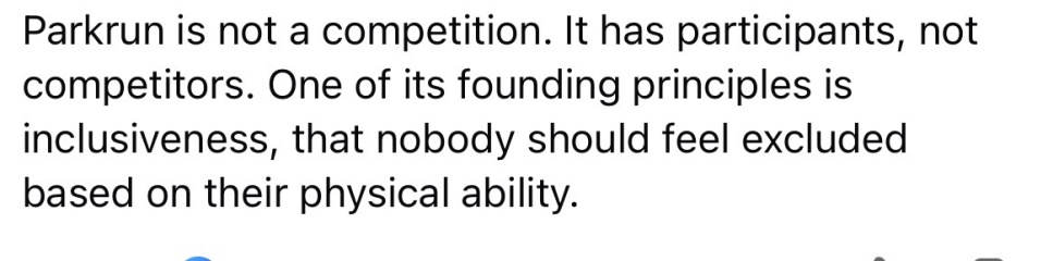 Parkrun comments giving me the rage