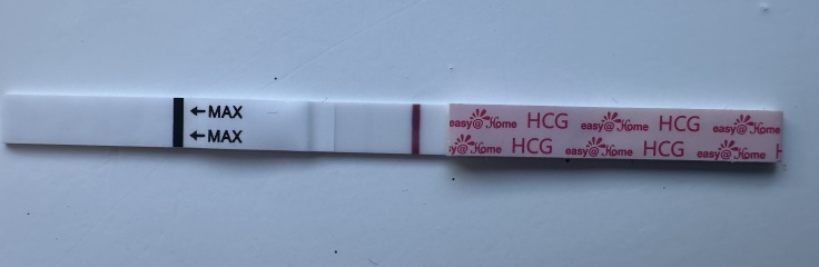 Could these faint pregnancy test lines be indents or a faulty batch?