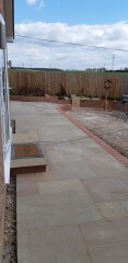 Replacing decking with paving?