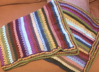 Ideas for a modern crochet baby blanket for a baby girl