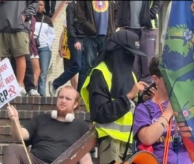 Man arrested for self identifying as a converted muslim woman.