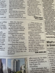 Letter in my local paper, my response