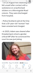 Booby-trapped Trans tape on Edinburgh lampposts injures council worker during removal
