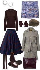 Winter work tops and layers to wear with long skirts