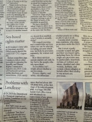 Letter in my local paper, my response