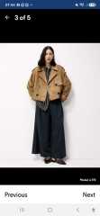 Zara faux suede belted jacket versus F&F jacket