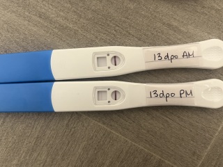 Faint positive at 13dpo, worried it’s too faint