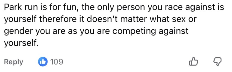 Parkrun comments giving me the rage