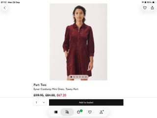 Petite natural fibre dress for everyday Winter wear