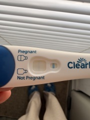 Clear blue skinny line