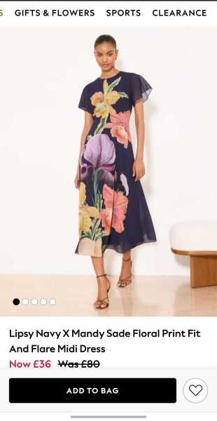 Looking for a navy midi wedding guest dress under £60