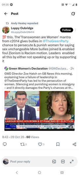 Sexism/Racism/other issues in the Green party England & Wales - Discussion Thread 4