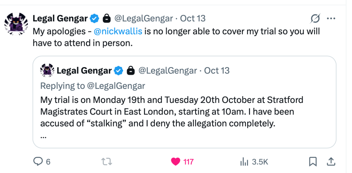 Hayden v Heath (LegalGengar) 21st November