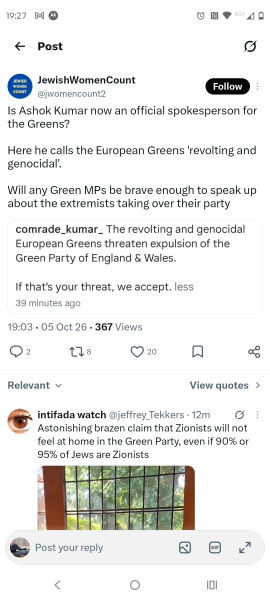 Sexism/other issues in the Green party England & Wales - Discussion Thread 3
