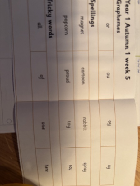 Y1 spellings are really difficult
