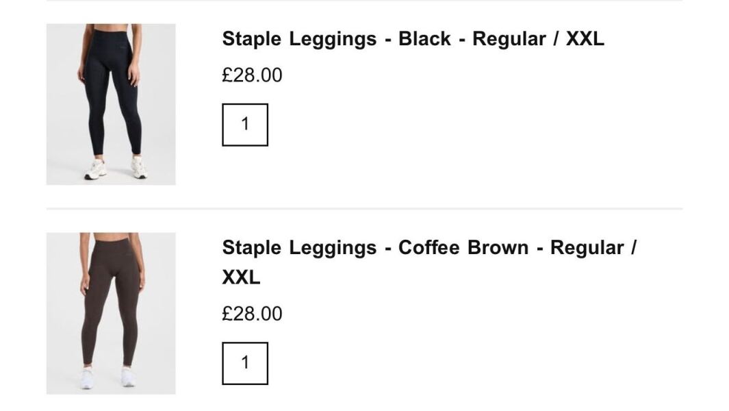 To ask for your opinions on the activewear I’ve bought?!