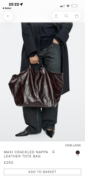 Black leather work tote but make it cool