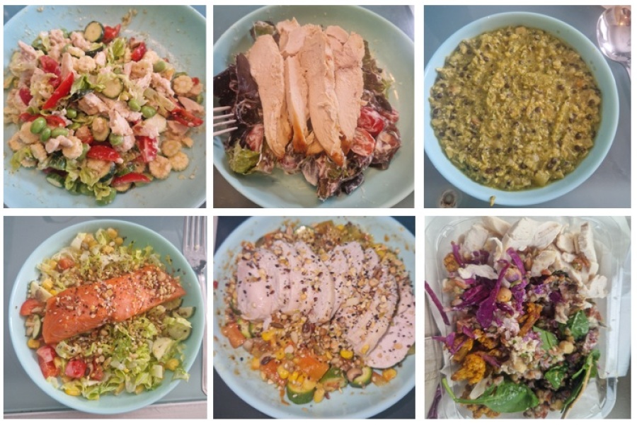 Lunch ideas full of fibre and protein
