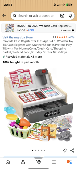 Another "can you help me find"... Cashiers till for older children 6-8yrs