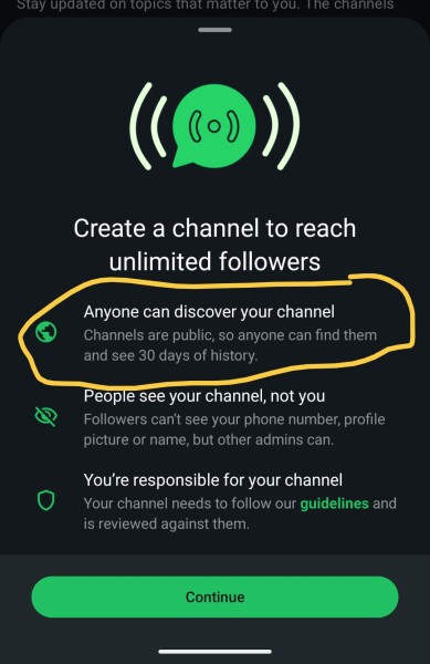 Just found out DD13 has a WhatsApp channel - help!