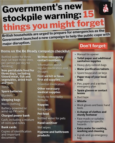 Are we actually stockpiling food following govt announcement??