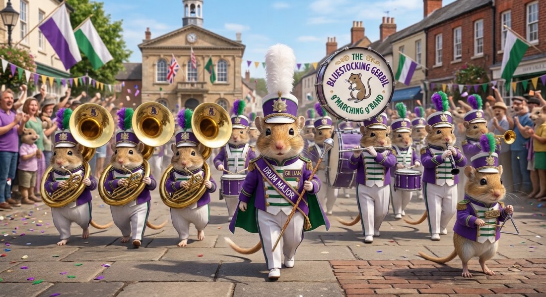 The Bluestocking Pub wakes up to lighter mornings and darker evenings, but we don't care as long as we have gerbils