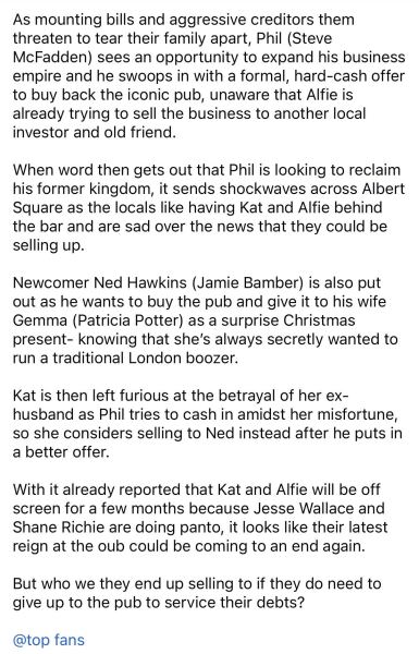 EastEnders: the SPOILERS thread!