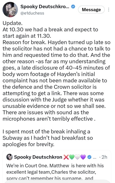 Hayden v Heath (LegalGengar) 21st November
