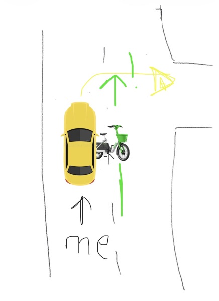 Was I on the wrong? (Knocking cyclist off bike)