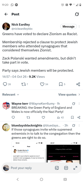 Sexism/other issues in the Green party England & Wales - Discussion Thread 3