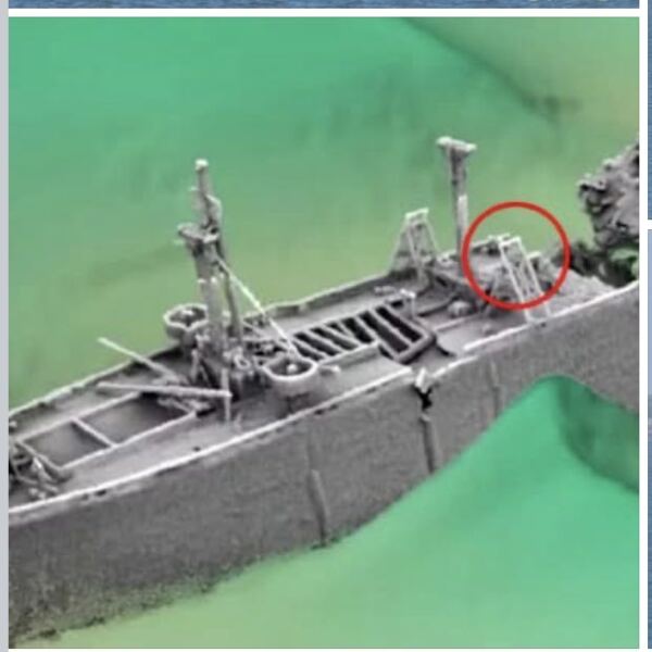For anyone interested in the removal of the masts from the SS Richard Montgomery in the Thames, it’s happening now!