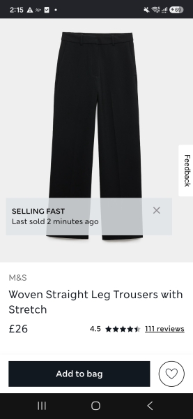 comfy but stylish warm trousers for mother (80), not wide leg