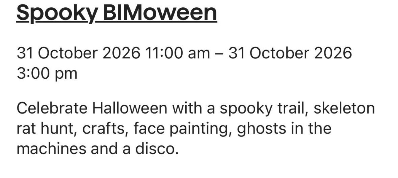 to think places have gone too far with Halloween themed ‘fun’ for children.