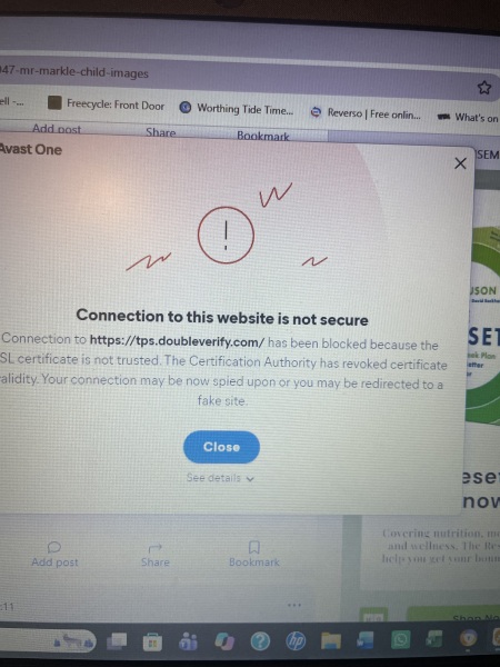 “Connection to this website is not secure”