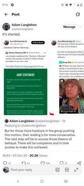 Sexism/other issues in the Green party England & Wales - Discussion Thread 3