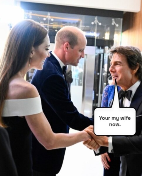Concerns about William and Catherine's friendship with Tom Cruise