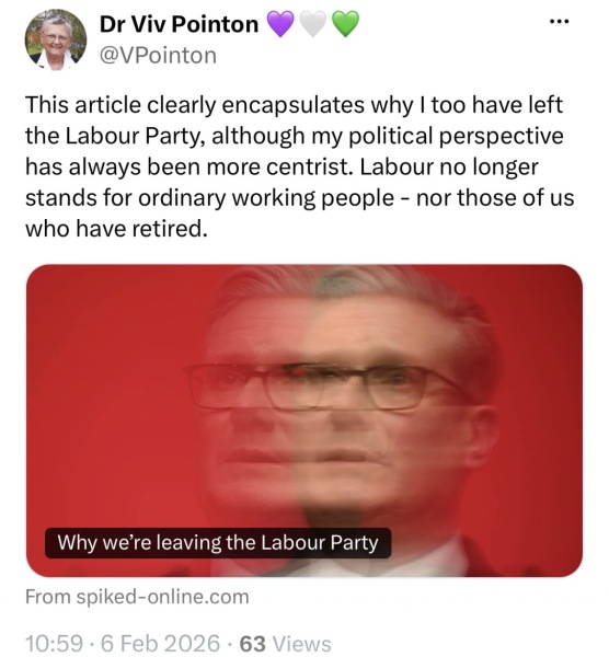 Anyone else seeing LWD Director Viv Pointon’s posts about Sonia Sodha?