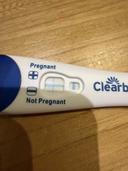 Can you have a false positive clear blue overdeveloped test (1 hour) at 4-5 weeks