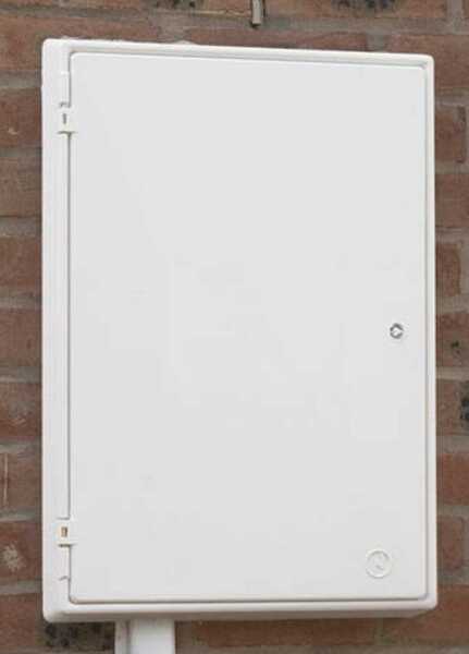 How to hide a gas meter box on outside of house?