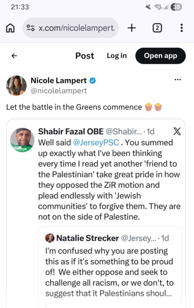 Greens adopt policy treating Zionism as racism (part 2)
