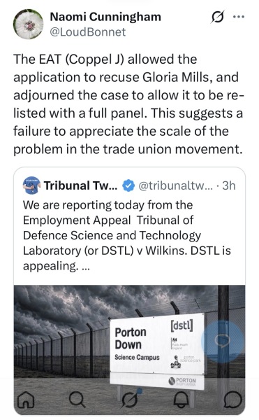 EAT DSTL v Wilkins.