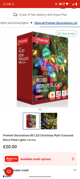 80s /90s multi coloured lights