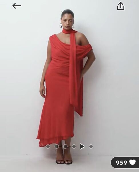 Please help me find a dark dress, for a size 20, apple shape