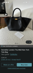 Black leather work tote but make it cool