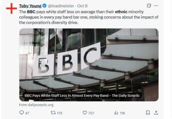 There's been outrage amongst many people claiming the BBC pay ethnic minorities more then white people