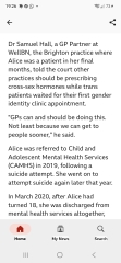Redvers v NHS Sussex Integrated Care Board & Mr Adam Doyle Thread 2